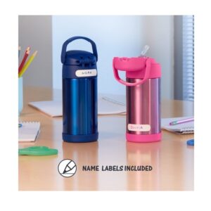 Thermos Funtainer 12 Ounce Stainless Steel Vacuum Insulated Kids Straw Bottle, Space Unicorn - Image 5