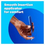 Tampax Pearl Plastic Tampons, Triplepack (Light/Regular/Super) Absorbency, Unscented, 50 Count - Image 5