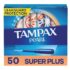 Tampax super plus tampons unscented 50 count