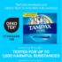 Tampax Pearl Tampons Trio Pack, Super/Super Plus/Ultra Absorbency with BPA-Free Plastic Applicator and LeakGuard Braid, Unscented, 34 Count - Image 2
