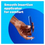 Tampax Pearl Tampons Trio Pack, Super/Super Plus/Ultra Absorbency with BPA-Free Plastic Applicator and LeakGuard Braid, Unscented, 34 Count - Image 5