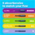 Tampax Pearl Tampons, Ultra Absorbency, with Leakguard Braid, Unscented, 45 Count - Image 2