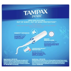 Tampax Pearl Tampons, Unscented, Lite Absorbency, 50 Ct - Image 2