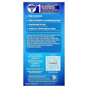 Tampax Pearl Triple Unscented Plastic Tampon Variety Pack, 34 Count - Image 2