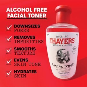 Thayer's Alcohol Free Witch Hazel with Organic Aloe Vera Formula Toner, Lavender 355ml - Image 2