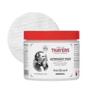 Thayer's Thayers Witch Hazel With Aloe Vera - 60 Pads - Image 1
