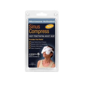 Thermalon Microwave Activated Moist Heat-Cold Sinus Mask for Sinus Pressure, Headaches, TMJ, 5.5" X 8" - Image 1