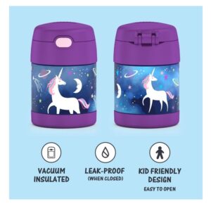 Thermos 10 Ounce Food Jar with Spoon and Push Button, Unicorn - Image 2