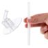 Thermos FUNtainer 12 Ounce Insulated Kids Water Bottle Replacement Straws, Clear, 2 Pack - Image 3