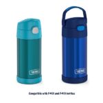 Thermos FUNtainer 12 Ounce Insulated Kids Water Bottle Replacement Straws, Clear, 2 Pack - Image 4