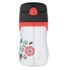 Thermos Foogo 11-Ounce Straw Bottle, Poppy Patch Pattern
