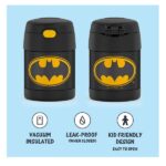 Thermos Funtainer 10 Ounce Stainless Steel Vacuum Insulated Kids Food Jar, Batman - Image 4