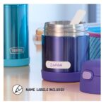 Thermos Funtainer 10 Ounce Stainless Steel Vacuum Insulated Kids Food Jar With Folding Spoon, Purple - Image 2