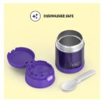 Thermos Funtainer 10 Ounce Stainless Steel Vacuum Insulated Kids Food Jar With Folding Spoon, Purple - Image 5