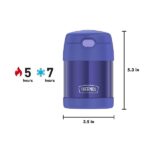 Thermos Funtainer 10 Ounce Stainless Steel Vacuum Insulated Kids Food Jar With Folding Spoon, Purple - Image 7