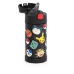 Thermos Funtainer 12 Ounce Stainless Steel Vacuum Insulated Kids Straw Bottle, Pokemon - Image 5