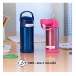 Thermos Funtainer 12 Ounce Stainless Steel Vacuum Insulated Kids Straw Bottle, Spider-Man - Image 5