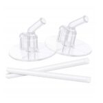 Thermos Replacement Plastic Straws for 12-Ounce Funtainer Bottle (Clear) - 2 Pack - Image 5