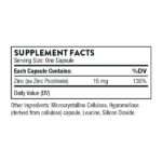 Thorne Research Zinc Picolinate (15mg), 60 Vegetarian Capsules - Image 2