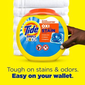 Tide Simply PODS +Oxi Liquid Laundry Detergent Pacs, Refreshing Breeze, 43 Pac Capsules,25 Ounces - Image 4