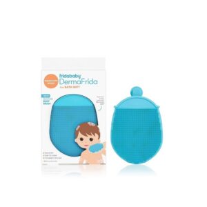 Toddler Silicone Body Bath Brush by Fridababy | DermaFrida The Bath Mitt | Quick-Dry, Bacteria-Resistant Replacement to Kids Washcloth | Exfoliating Mitt Fits Both Parent or Child - Image 1