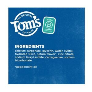 Tom's of Maine Antiplaque and Whitening Fluoride-Free Toothpaste, Peppermint, 5.5 Ounce, Pack of 2 - Image 7