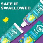 Tom's of Maine Toddlers Fluoride-Free Natural Toothpaste in Gel, Mild Fruit, 1.75 Ounce, 3 Count - Image 3