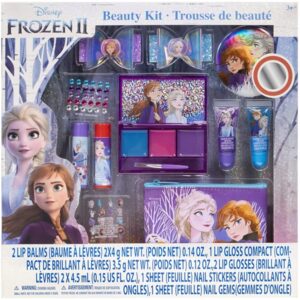Townley Girl Disney Frozen Beauty Kit, Lip balms, glosses, press on nails, gems, stickers, barrettes & more - Image 1