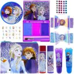Townley Girl Disney Frozen Beauty Kit, Lip balms, glosses, press on nails, gems, stickers, barrettes & more - Image 2