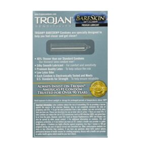 Trojan Bareskin Lubricated Condoms 10pc - Image 2