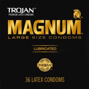 Trojan Condom Magnum Lubricated, 36 Count - Image 1
