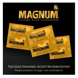 Trojan Condom Magnum Thin Lubricated, 12 Count - Image 3