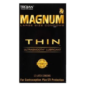Trojan Condom Magnum Thin Lubricated, 12 Count - Image 8