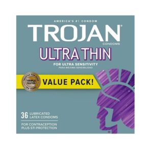Trojan Condom Sensitivity Ultra Thin Lubricated, 36 Count - Image 7