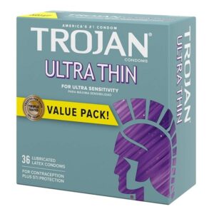 Trojan Condom Sensitivity Ultra Thin Lubricated, 36 Count - Image 9
