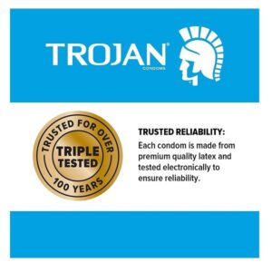 Trojan Condom Sensitivity Ultra Thin Spermicidal, 12 Count - Image 4