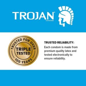 Trojan Double Ecstasy Lubricated Condoms - 10 Count - Image 6