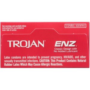 Trojan ENZ Non-Lubricated Condoms, 12 Count - Image 7