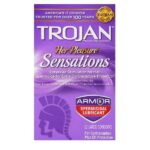 Trojan Her Pleasure Sensations Spermicidal Condoms, 12 Count - Image 6