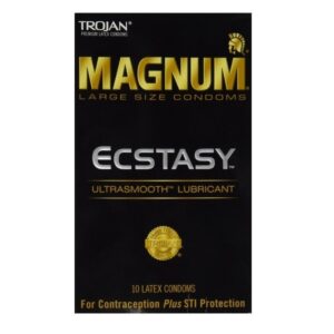 Trojan Magnum Ecstasy Lubricated Condoms 10pc (Pack of 2) - Image 1
