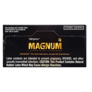 Trojan Magnum Lubricated Condoms, Large, 12-Count - Image 7