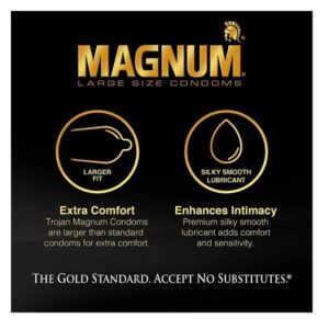 Trojan Magnum Xl Lubricated Condoms, 12 Count - Image 3