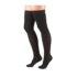Truform 8848, Compression Stockings, Thigh High, Closed toe, Silicone Dot Top, 30-40 mmHg, Black, Large
