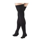 Truform 8848, Compression Stockings, Thigh High, Closed toe, Silicone Dot Top, 30-40 mmHg, Black, Large - Image 4