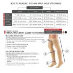 Truform Firm Stay-Up Top Thigh High Compression Stocking, Black, Extra Large, 30-40 mmhg, 0.35 Pound - Image 2