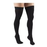 Truform Firm Stay-Up Top Thigh High Compression Stocking, Black, Extra Large, 30-40 mmhg, 0.35 Pound - Image 3