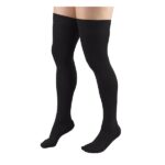 Truform Firm Stay-Up Top Thigh High Compression Stocking, Black, Extra Large, 30-40 mmhg, 0.35 Pound - Image 4