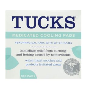 Tucks Medicated Witch hazel hemorrhoidal Pads, 100 Count Pads - Image 1