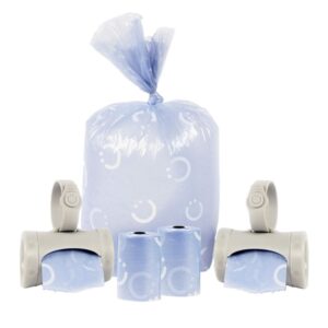 Ubbi On The Go Gray Bag Dispenser Baby Gifts, Lavender Scented, Set of 2 - Image 2