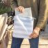 Ubbi Portable Changing Mat with Gray and White Storage Bag, Gray - Image 2